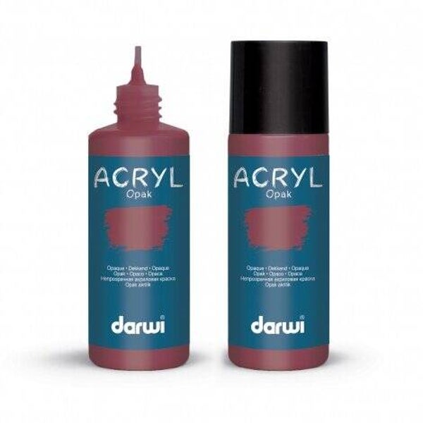Acrylverf Darwi, Opak 80 ML Wine Red