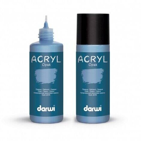 Acrylverf Darwi, Opak 80 ML Blue Grey