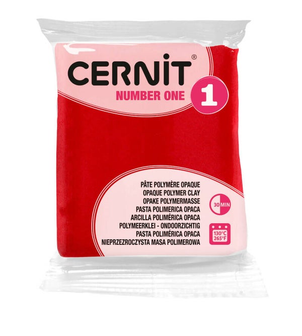 Cernit klei nr. 1 Orange Christmas red 463