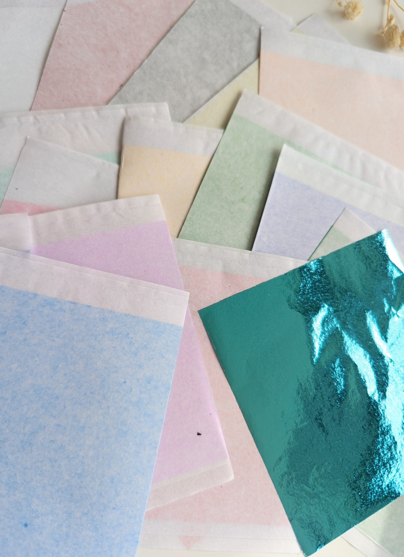 20 velletjesgekleurde folie