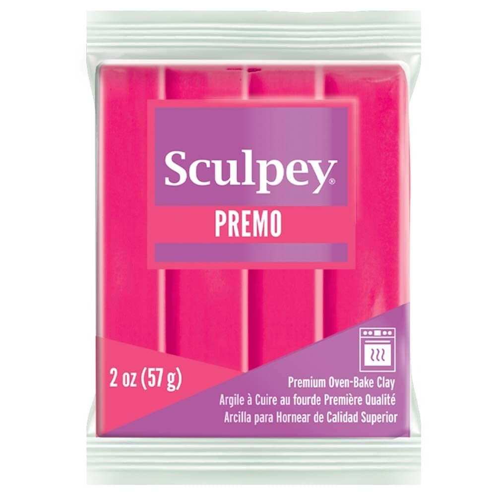 Sculpey Premo - Fluorescent Pink, polymeerklei