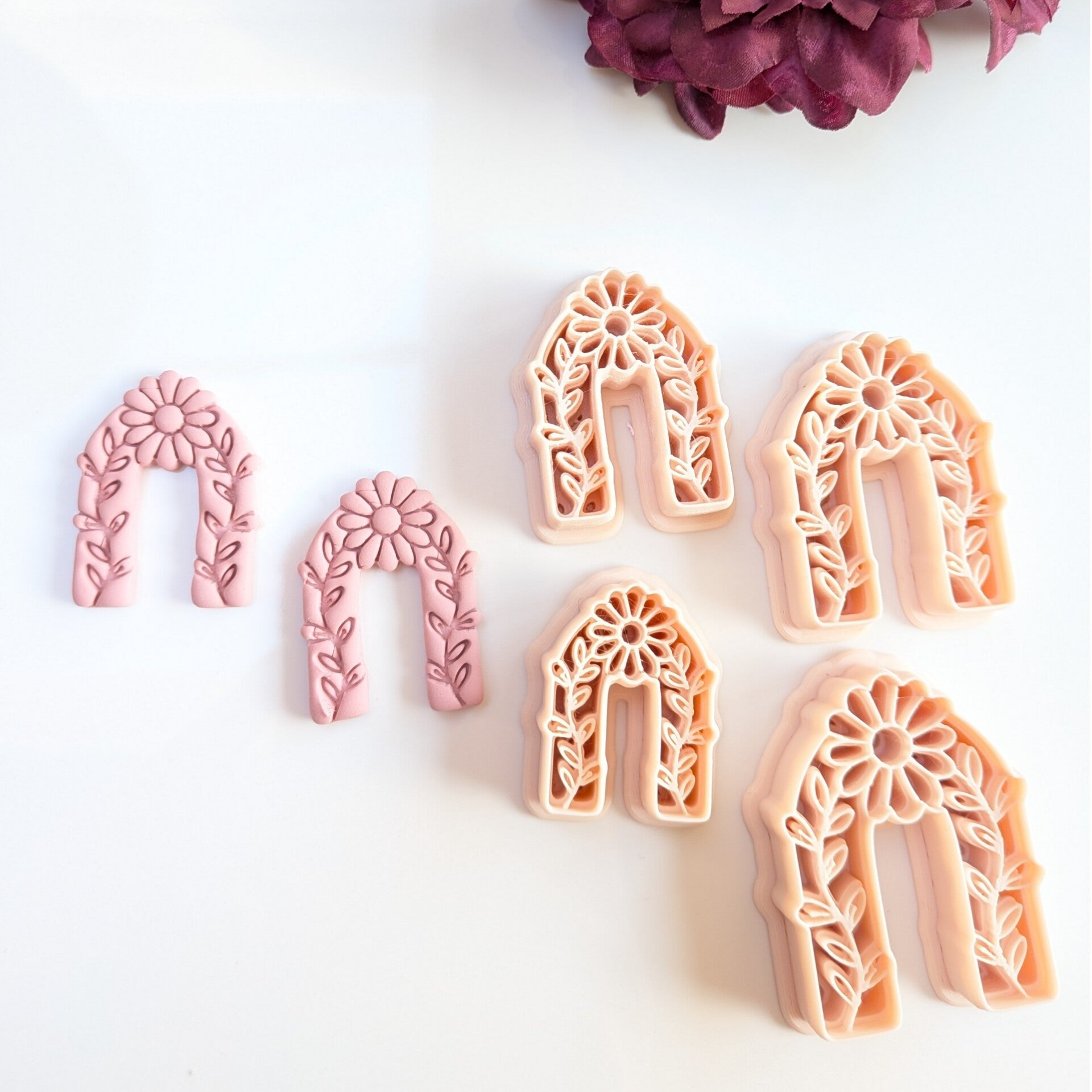 Polymer clay cutter - Flower Arch