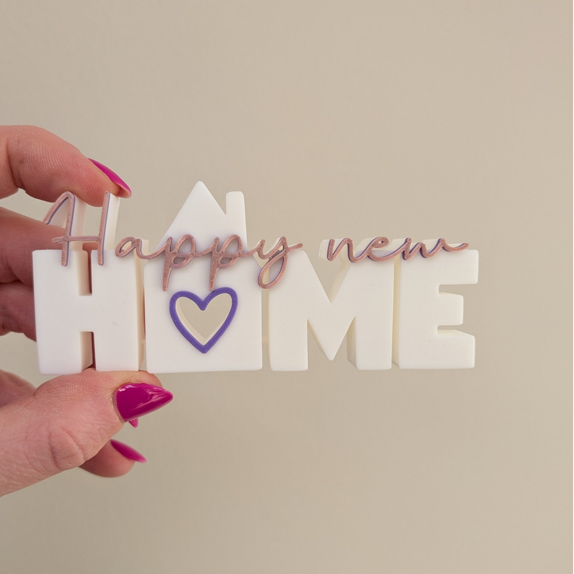 Tekstbord - Happy new home