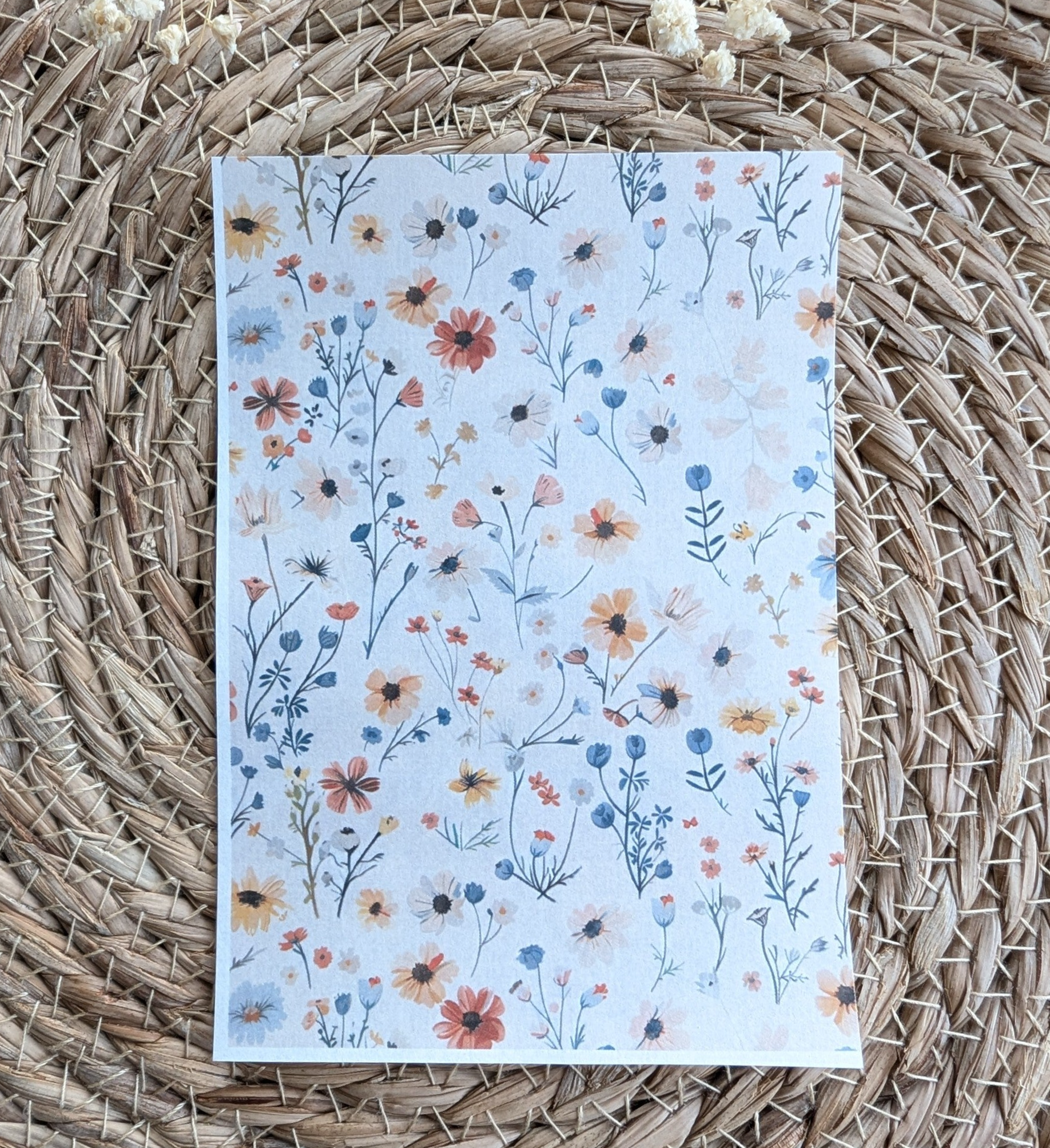 Bloemenveld 2 - Water Transfer Paper