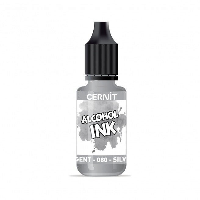 Cernit Alcohol Inkt, Silver 080
