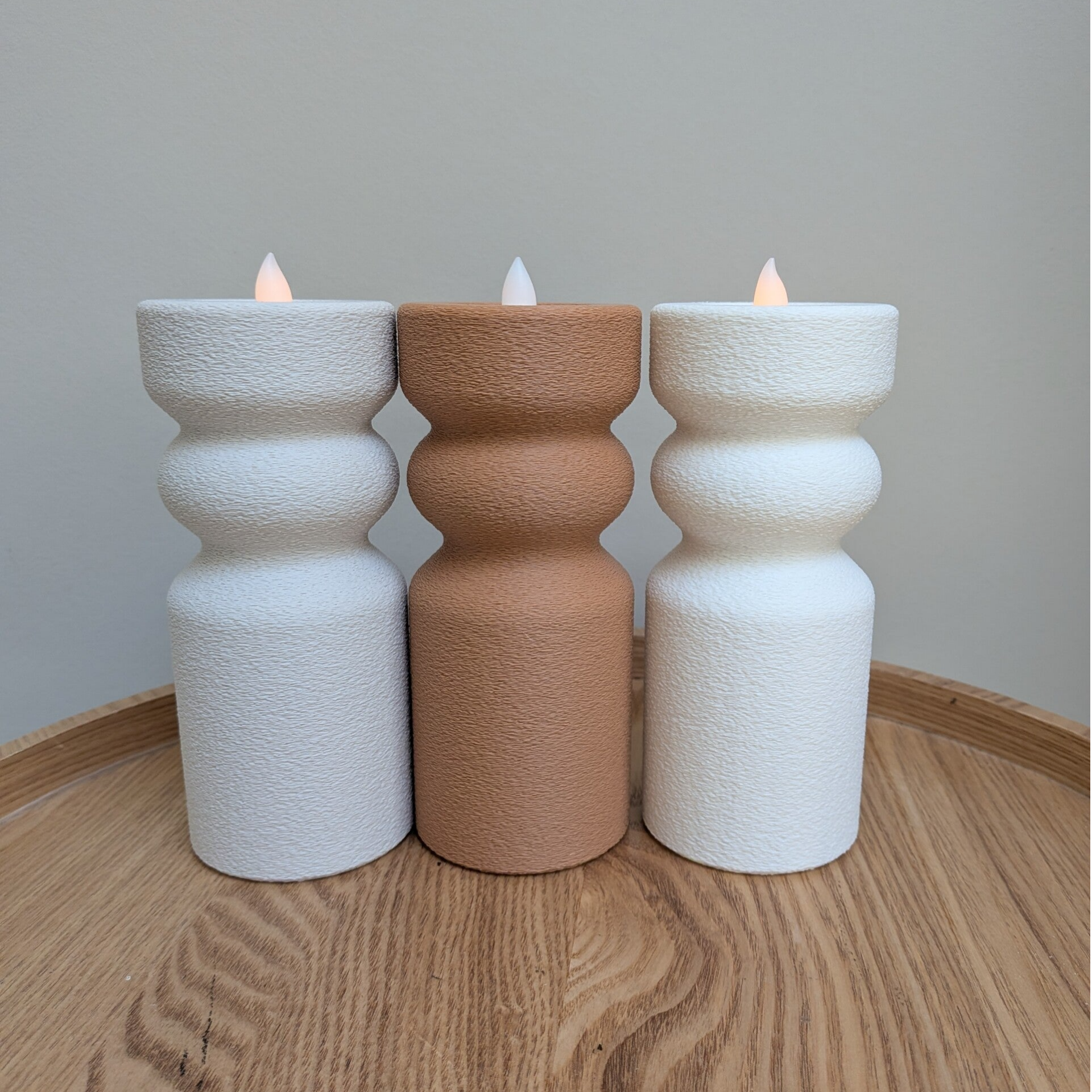 Woonaccessoires – Kandelaar zandstructuur