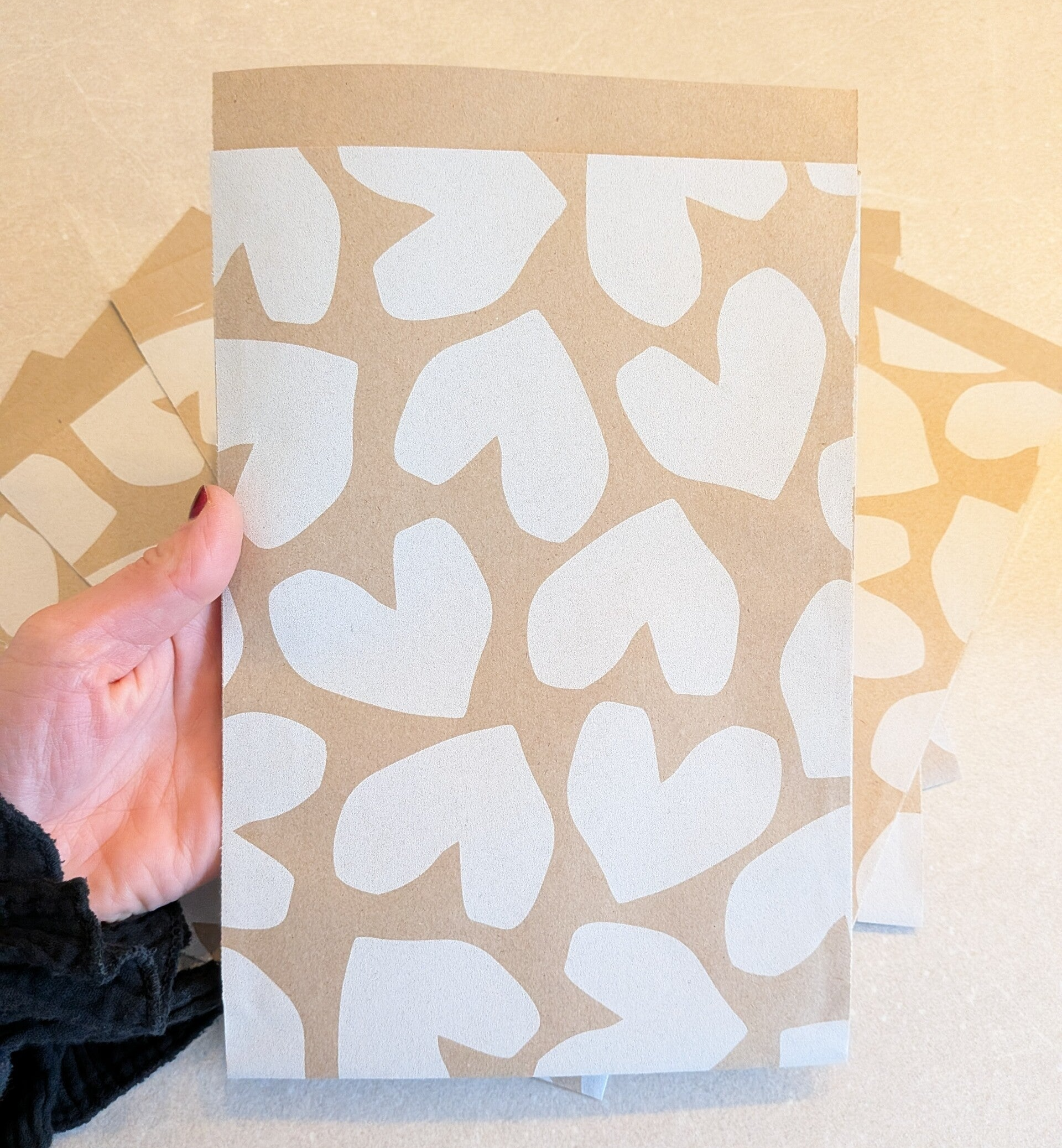 Inpakken, zakjes hearts XL (10 stuks)