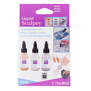 Liquid clay, Sculpey Multipack Metallics (3x 29 ml)