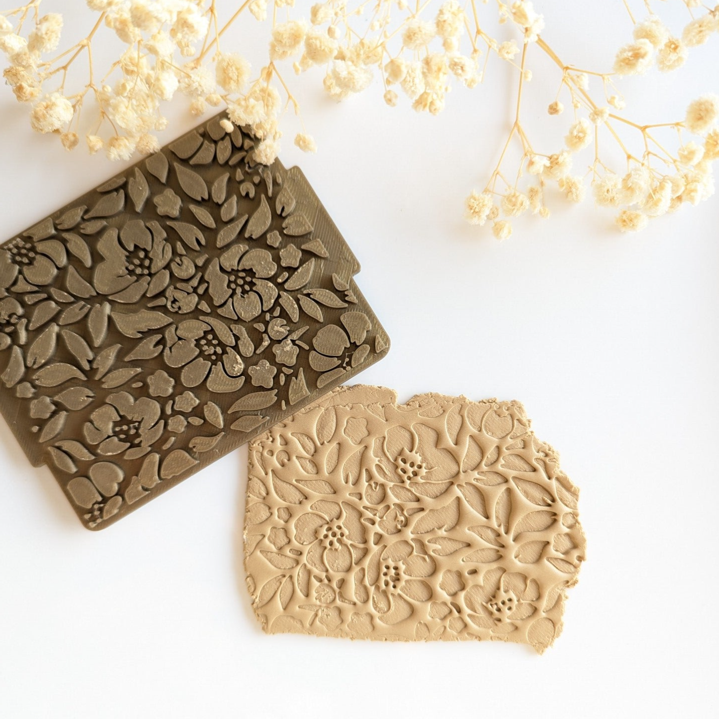 Textuurmat Abstract flowers