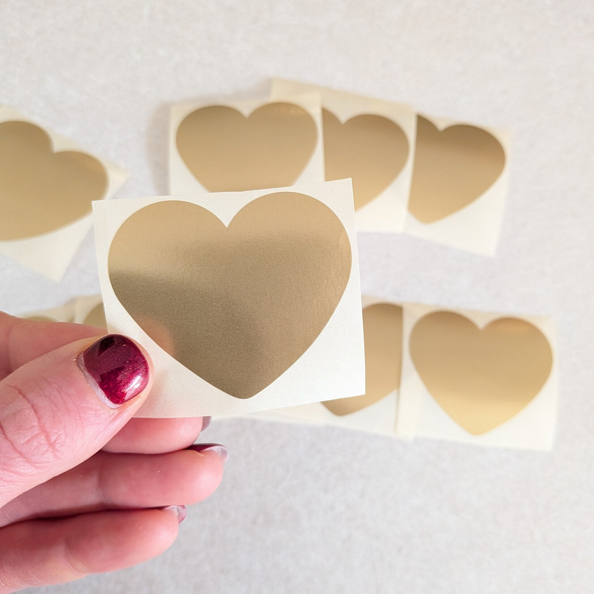 Stickers, set van 10 goud