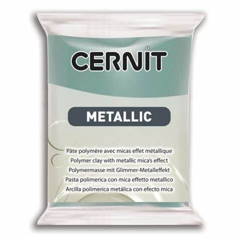Cernit klei Metallic Turqoise Gold 054