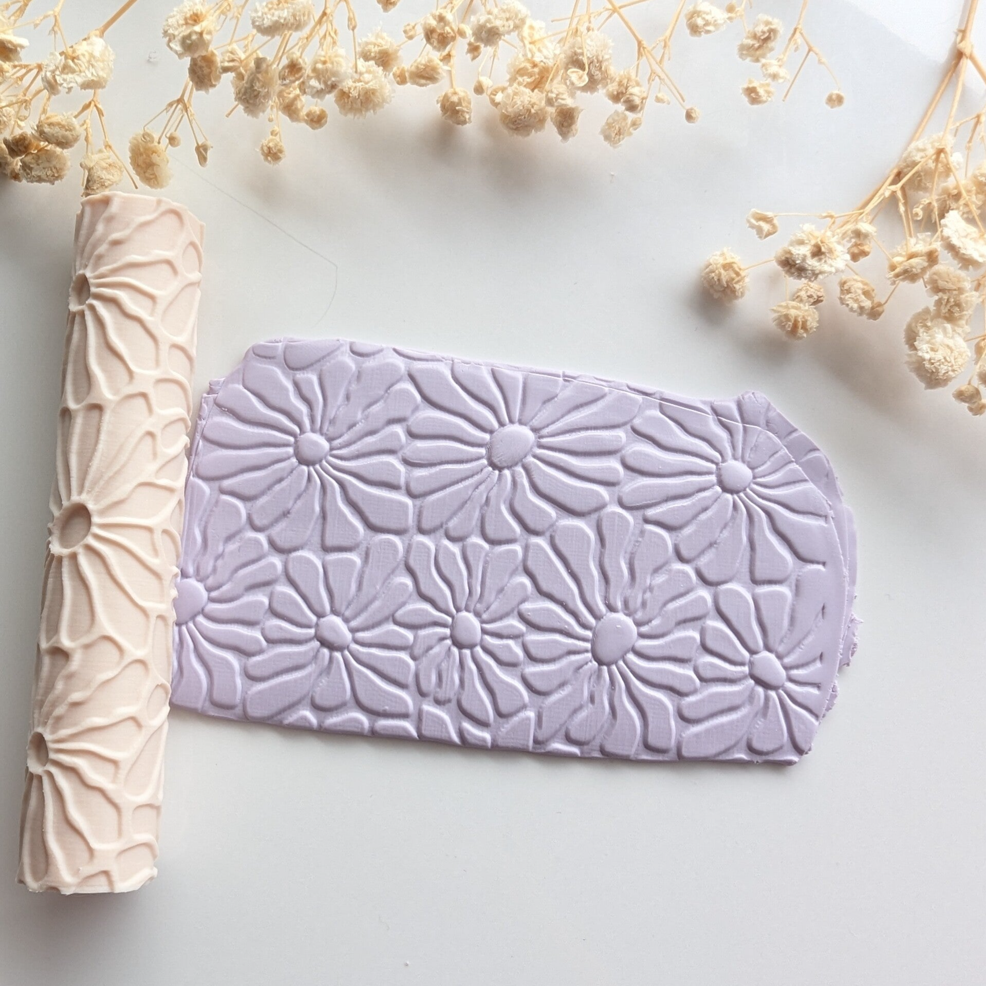 Textuurroller - Abstract Flower