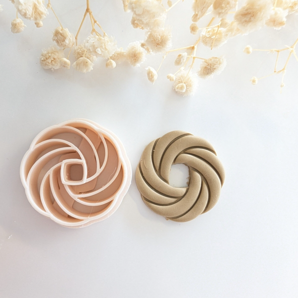 Polymer clay cutter - Swirled