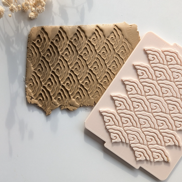 Textuurmat Curly Cloud