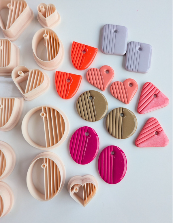 Polymer clay cutter - Complete set van 6 verschillende (per maat keuze)