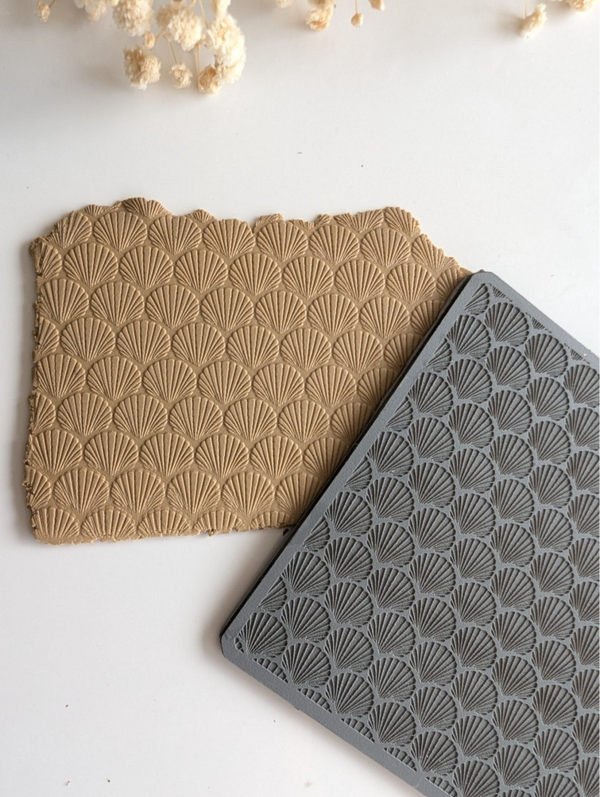 Textuurmat rubber schelpjes