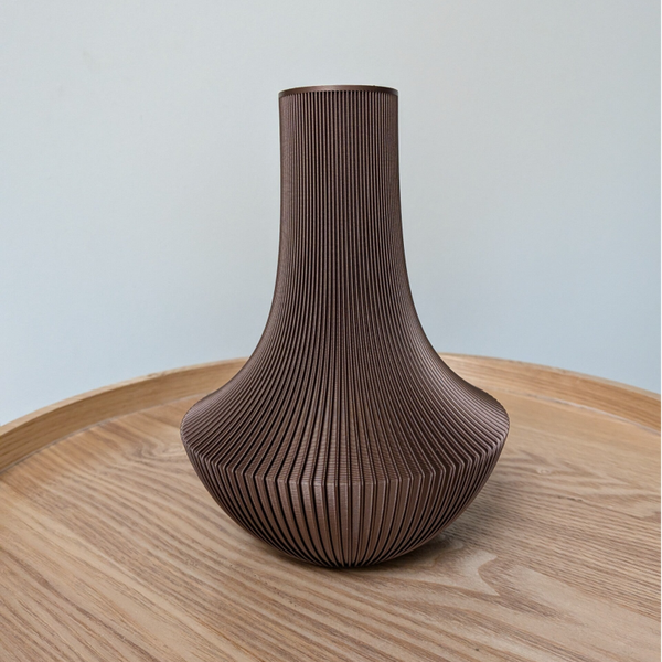 Rib vaas small - Metal (3D-printed)