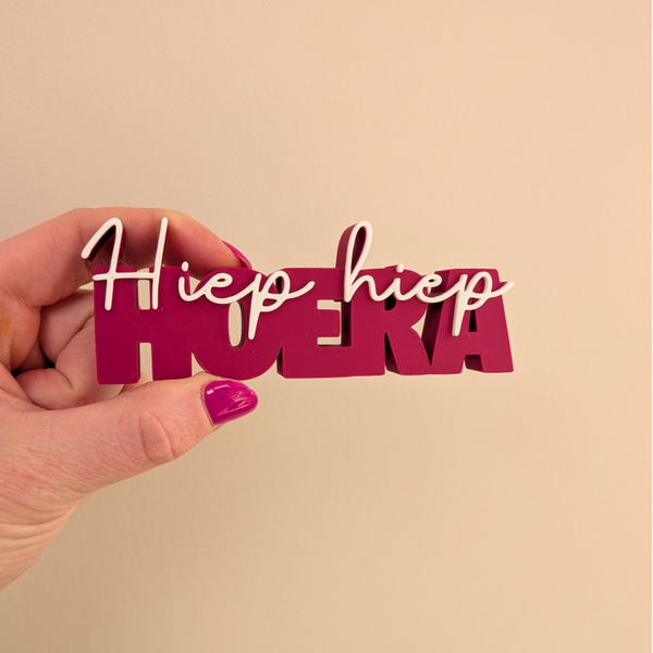 Tekstbord - Hiep hiep hoera