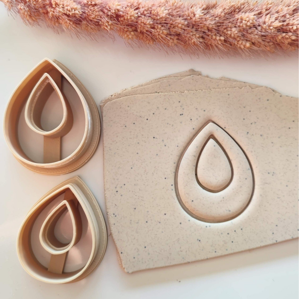 Polymer clay cutter - Drop Donut