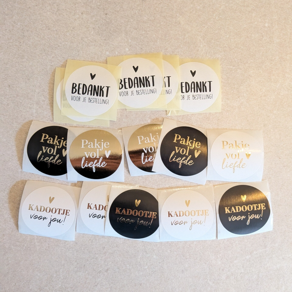 Stickers, set van 15