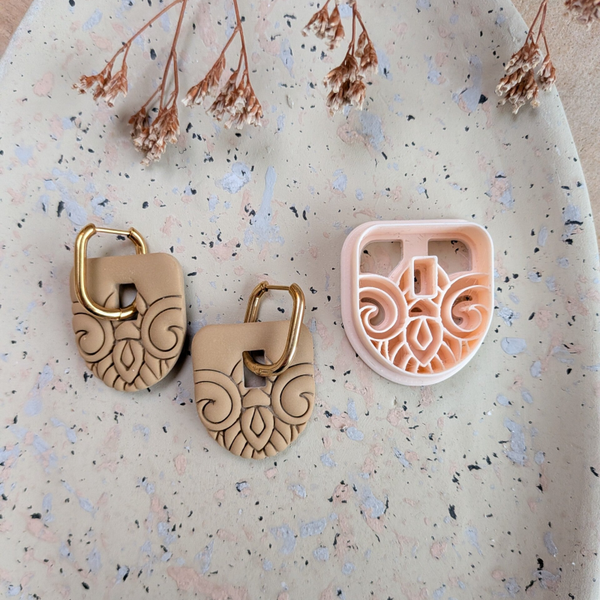 Polymer clay cutter - Lune