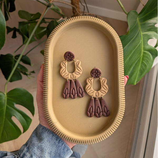 Ovale japandi tray (verschillende kleuren)