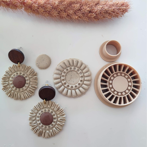 Polymer clay cutter - Tweedelig rond