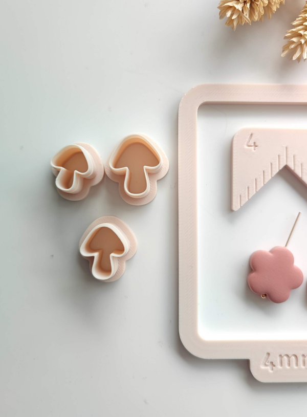 Cutters voor Kralengidsen Paddenstoel (set van 3)