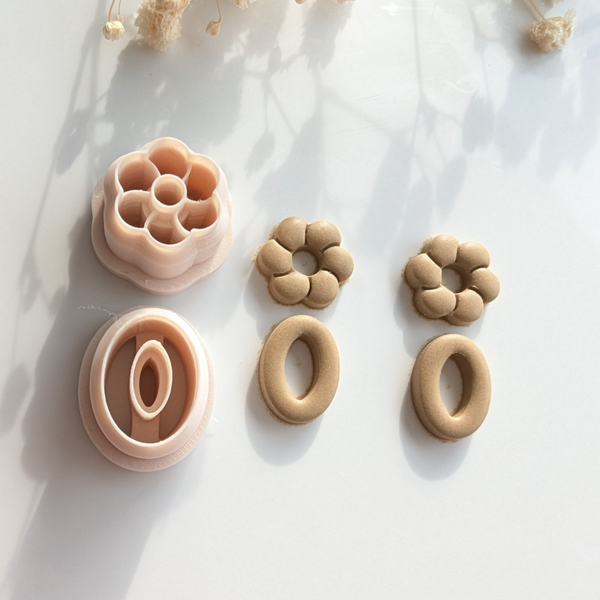 Polymer clay cutter - Flower set