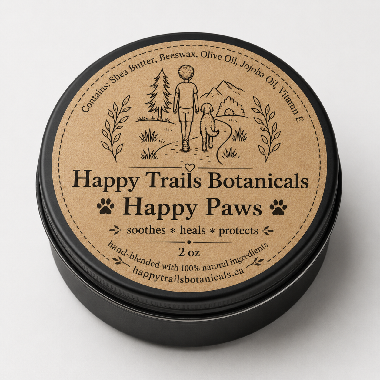 Happy Paws - Paw Balm - 2 oz tin