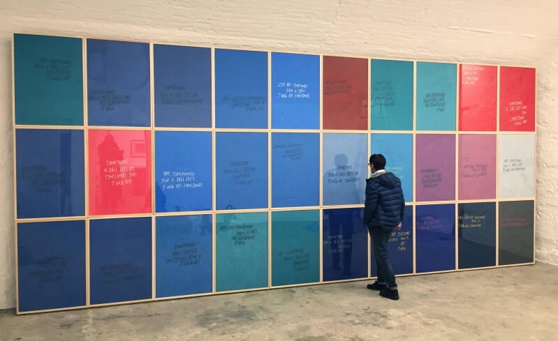  color pencil on paper, 300cm x 730 cm