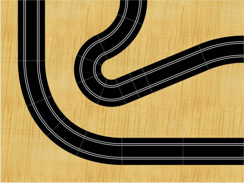 modules R2 Corners circuit de slot racing scalextric