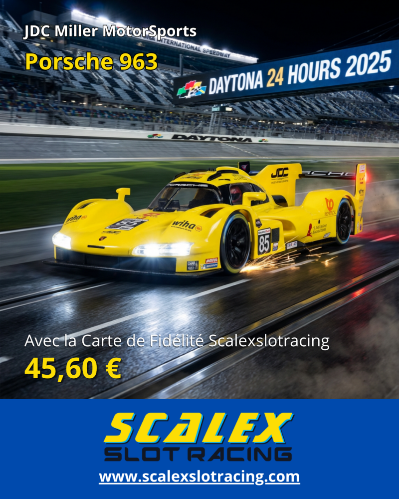 Scalextric C4653 Porsche 963 – 24hrs of Daytona 2025 – JDC Miller MotorSports