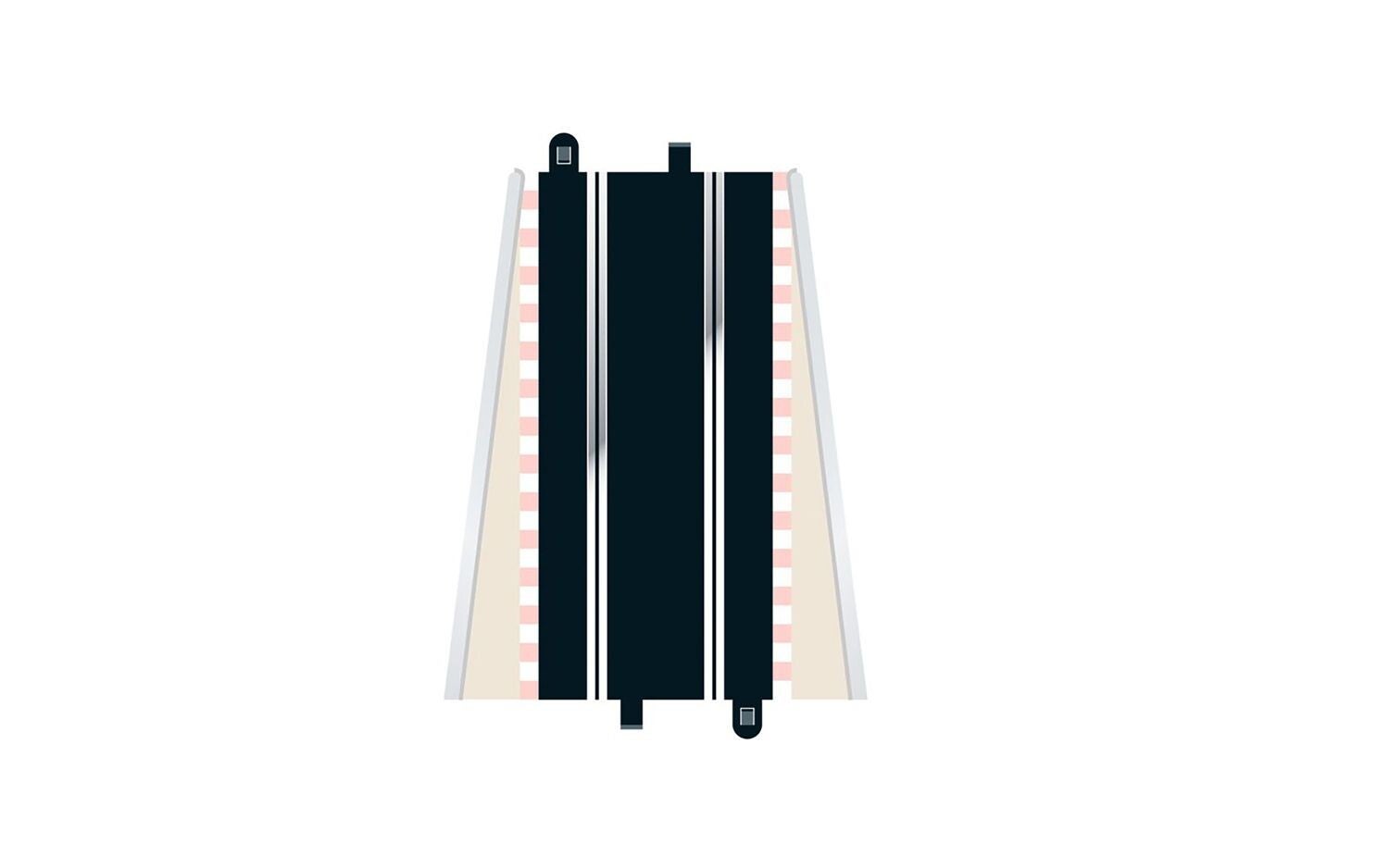 C8205 Rails Droite Standard 350mm (2x) Scalextric