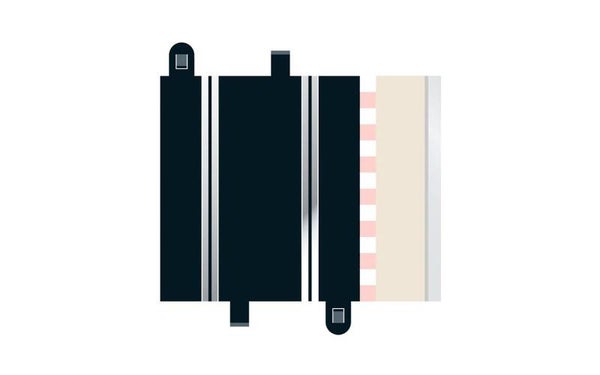 C8207 Rails Demi Droite 175mm (2x) Scalextric