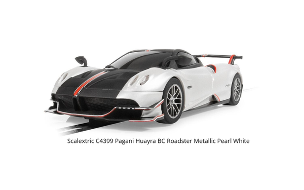 Scalextric C4399 Pagani Huayra BC Roadster Metallic Pearl White