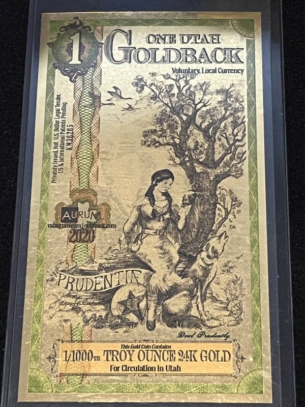 24 Carat Gold Bank note, rare.