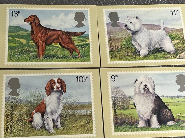 British Dogs Reproduced from a stamp designed