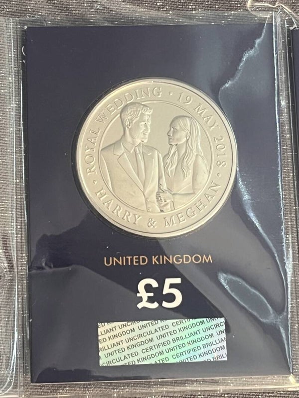 The wedding of HRH Prince Harry & Ms Megahan Markle. £5  2018