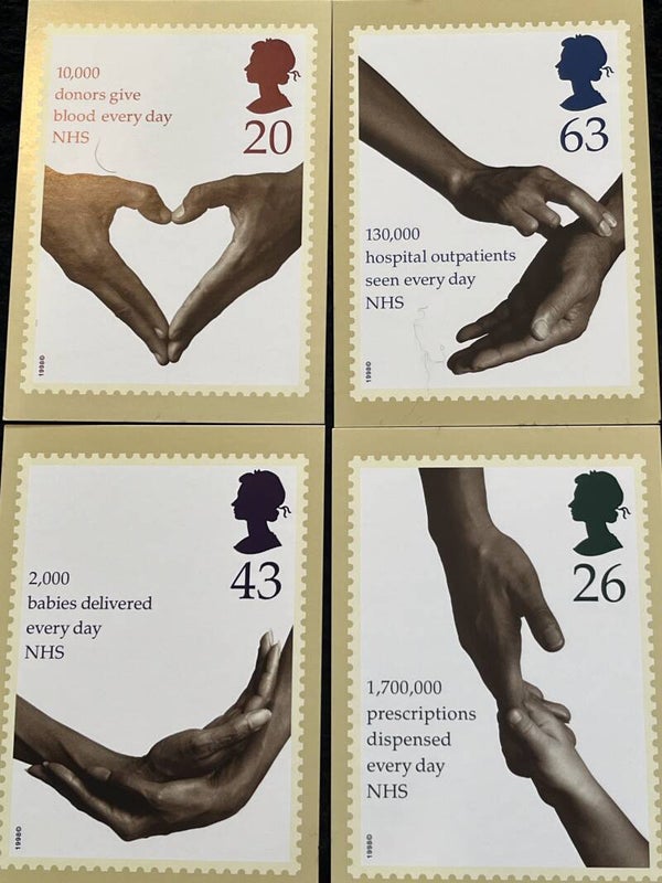 1998 Health (Hand to Hand) postcards