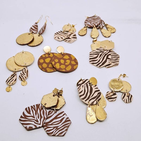 boucles d'oreilles Savane