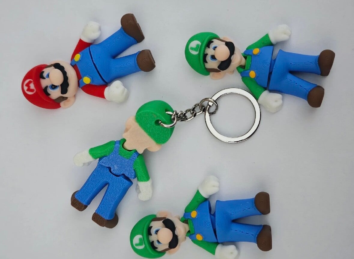 LLAVEROS MARIO Y LUIGI