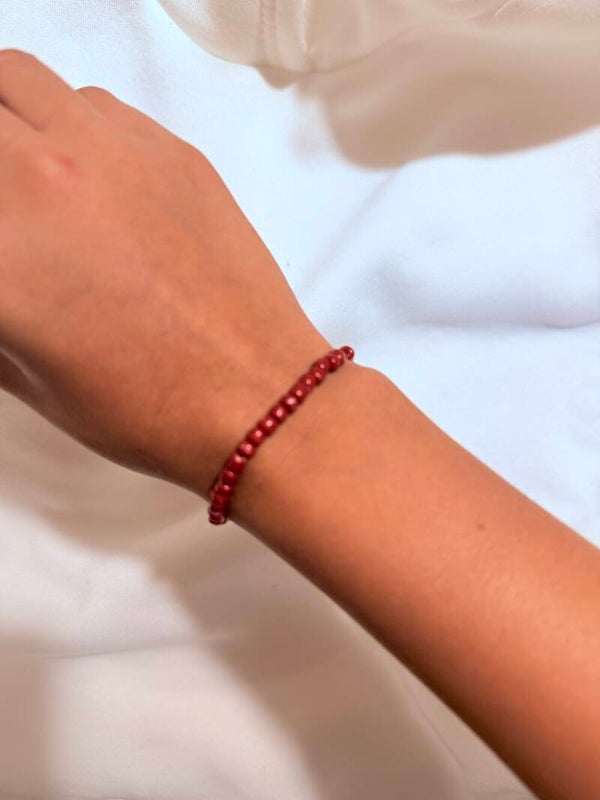 Wine red bracelet