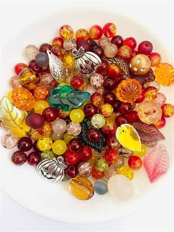 Fall bead confetti 2 scoops