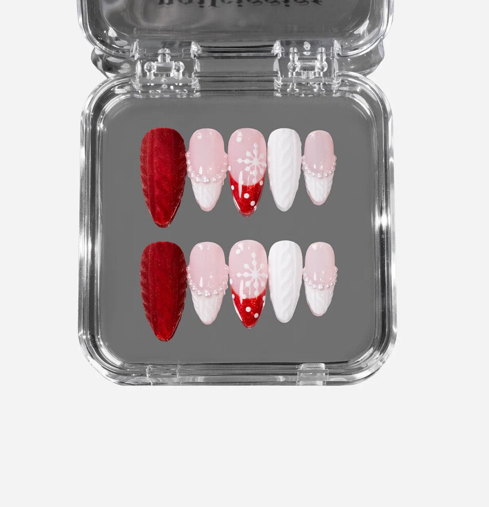 Christmas press on nail set