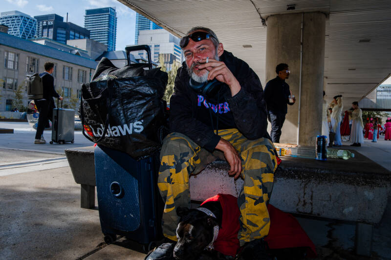 a portrait of a man in nathan philips toronto