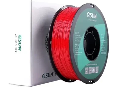 esun 3D filament epetg+ high speed fire eng red