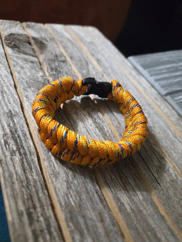 Orange Paracord Bracelet Small