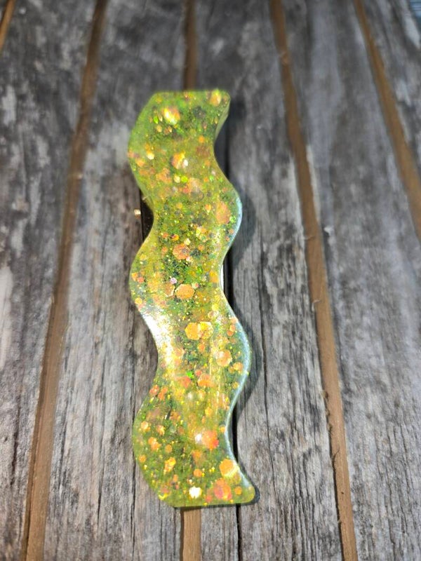Glitter Epoxy Barrette