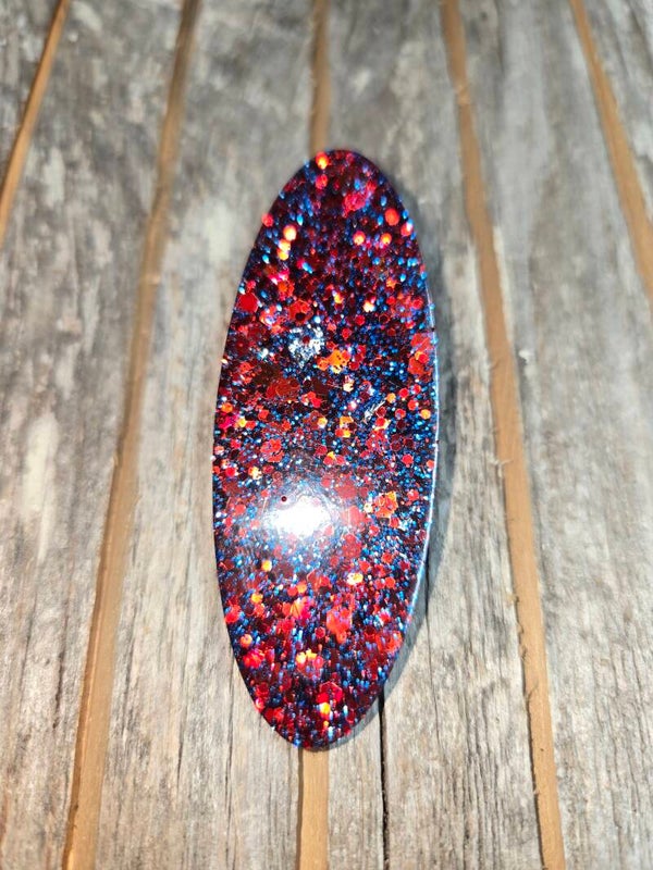 Epoxy Patriotic Barrette